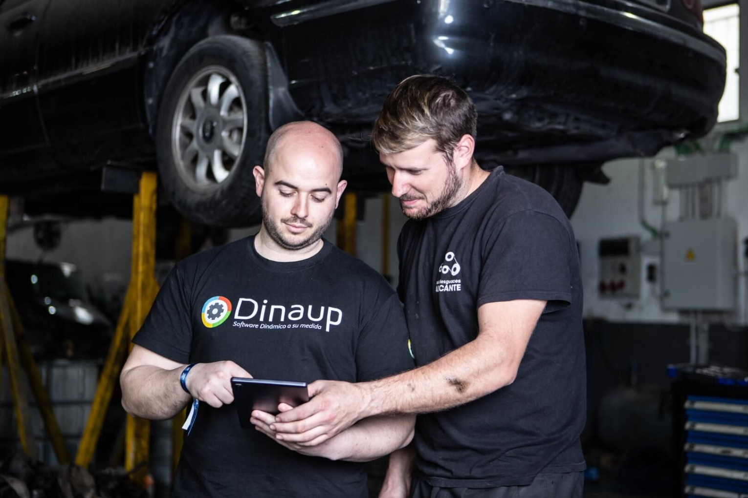 Dinaup y Autodesguaces Alicante colaborando